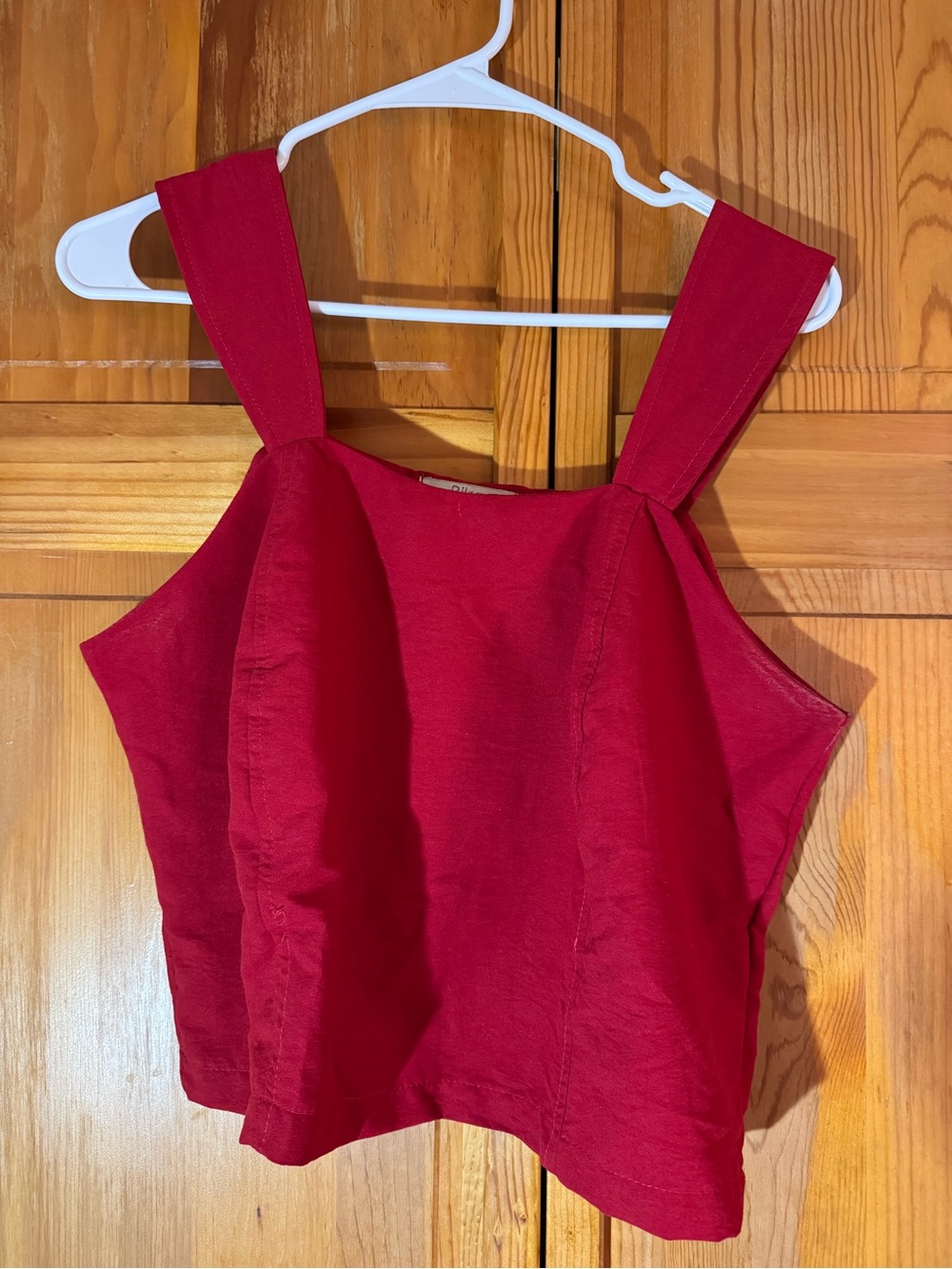 Women’s Red Square-Neck Tank Top
